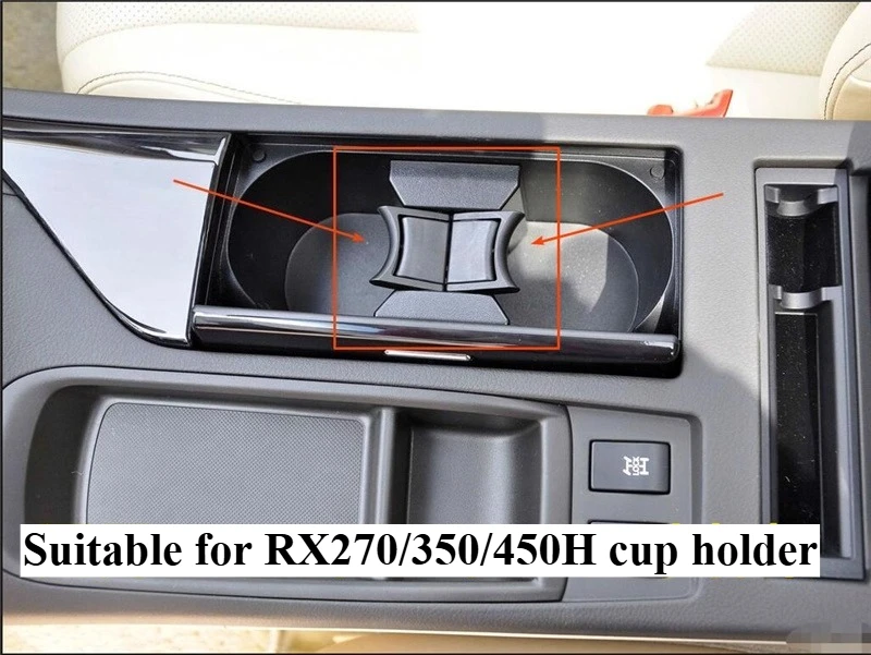 1pcs for Lexus 08-14 RX270/350/450H Cup Holder and Beverage Holder Cup Holder Armrest Box Partition Auto Parts