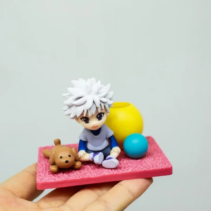 RE-MENT Hunter X Hunter Anime Action Figure Killua Zoldyck GON FREECSS Kurapika Leorio Illumi Hisoka Doll Toys Kids Gifts