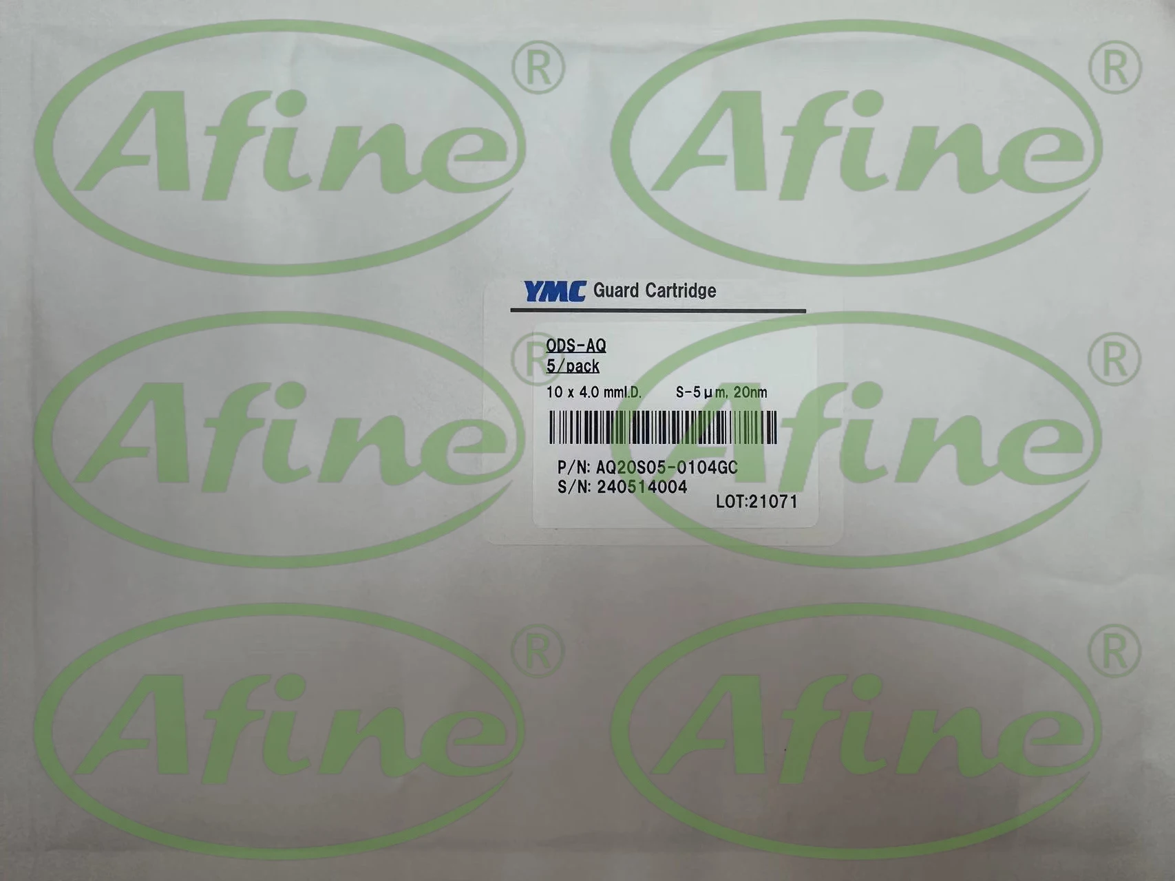 

AFINE YMC (AQ20S05-0104GC), PACK C18 Guard Cartridge, 200Å, 5 µm, 10 x 4.0 mm