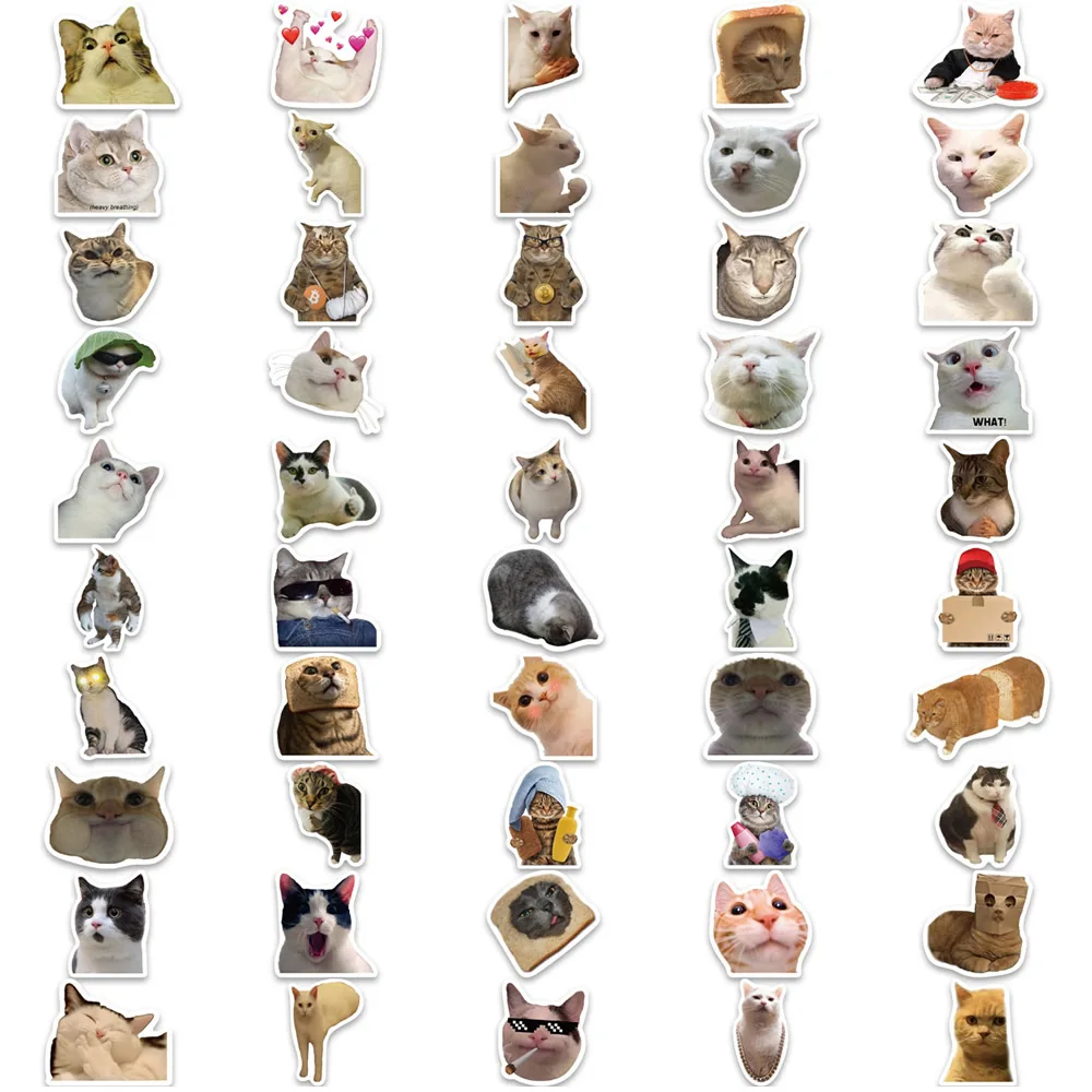 100/1000 قطعة مضحك لطيف القط ميمي الحيوانات ملصقات Kawaii الشارات سكرابوكينغ دفتر الأمتعة المحمول سكيت ملصق لعبة #5