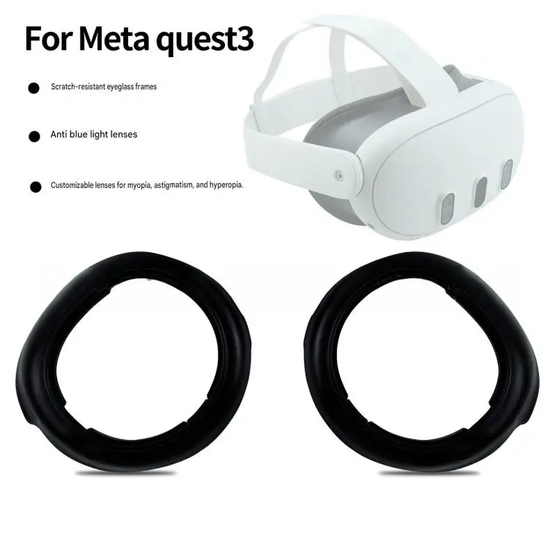 Anti Scratch Myopia Lens Frame Block Blue Light Fit Hyperopia Astigmatism Glasses Adapter For Meta Quest 3 Vr Headset Accessorie
