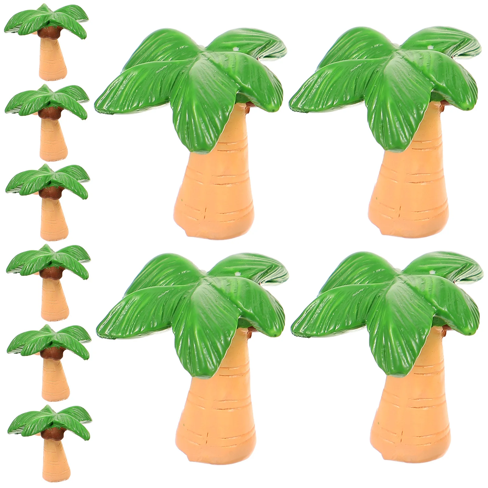 

10Pcs Miniature Coconuts Tree Artificial Landscape Decorations Mini Beach Scene Accessories Micro Landscape Craft Ornament