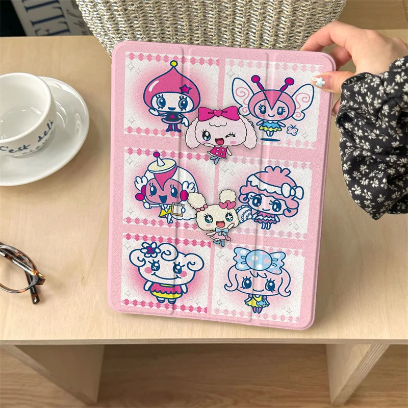 

Kawaii Rabbit Tablet Case For iPad 11 Pro 11 inch Air 2025 iPad Air 5/4 10.9 10.2 9.7 inch 10.5 mini 7 6 Cover with Pen Holder