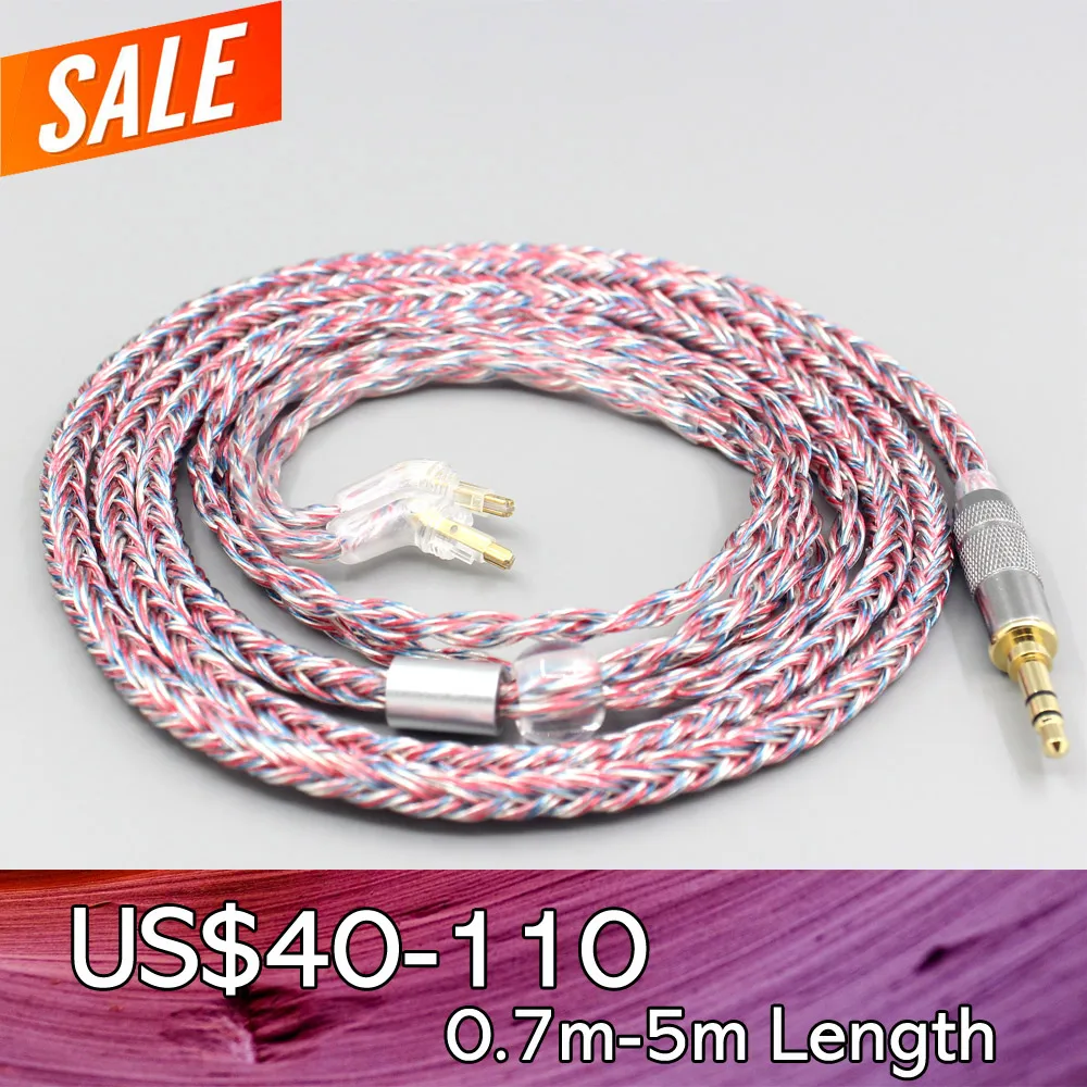 

LN007591 16 Core Silver OCC OFC Mixed Braided Cable For Sony MDR-EX1000 MDR-EX600 MDR-EX800 MDR-7550 Earphone