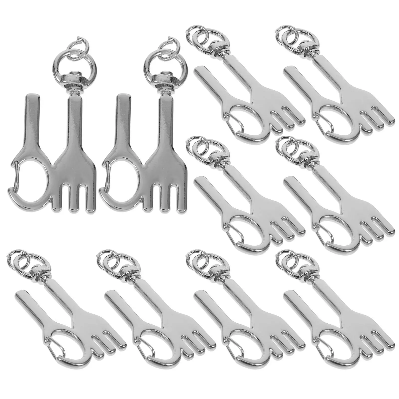 

10 Pcs and Fork Hardware Bulk Charms Button Maker Kit Metal Accessories Making