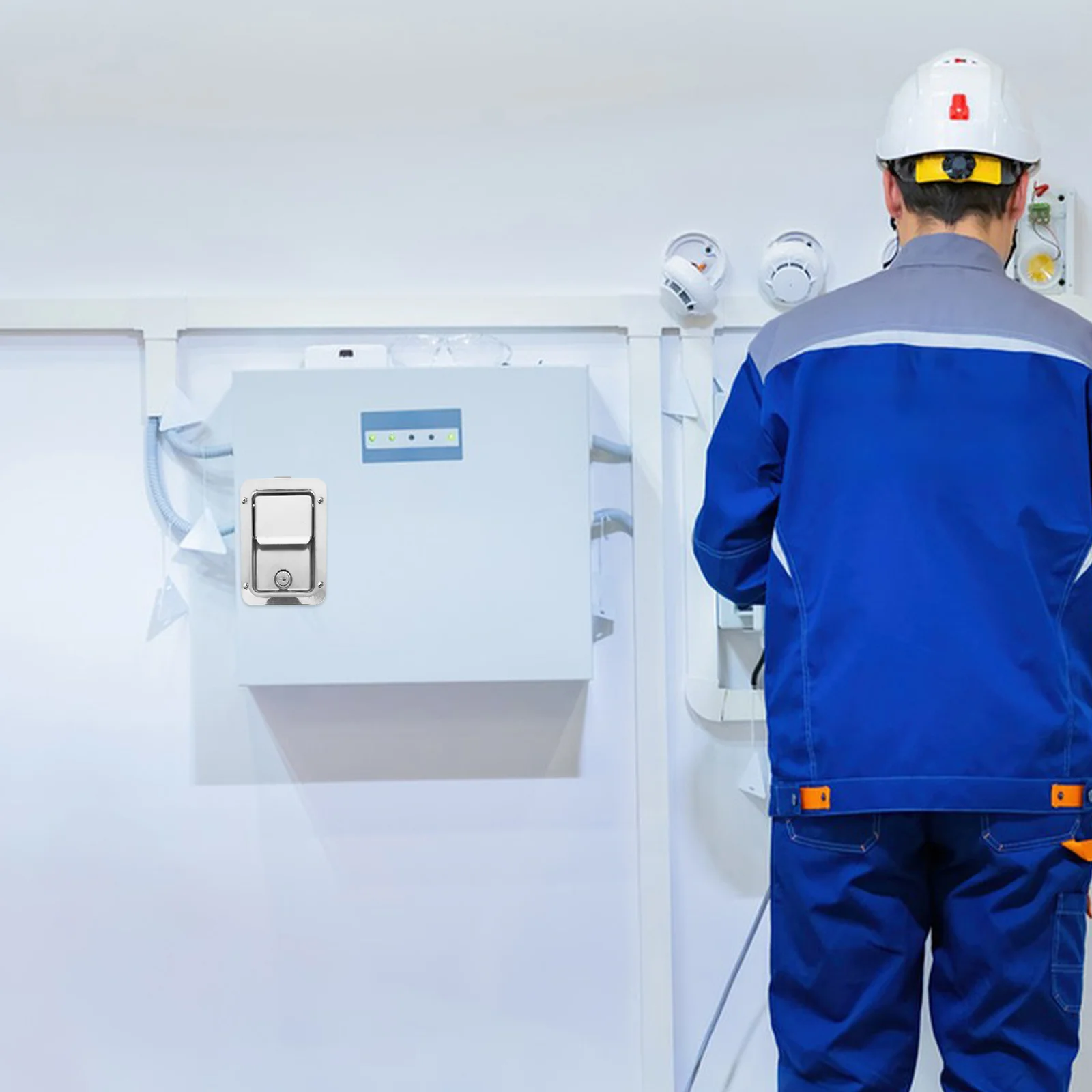 

Stainless Steel Toolbox Lock with 2 Keys Heavy Duty Rv Handle Paddle Lock for Secure Trailer Truck Storage Tool Box Latch