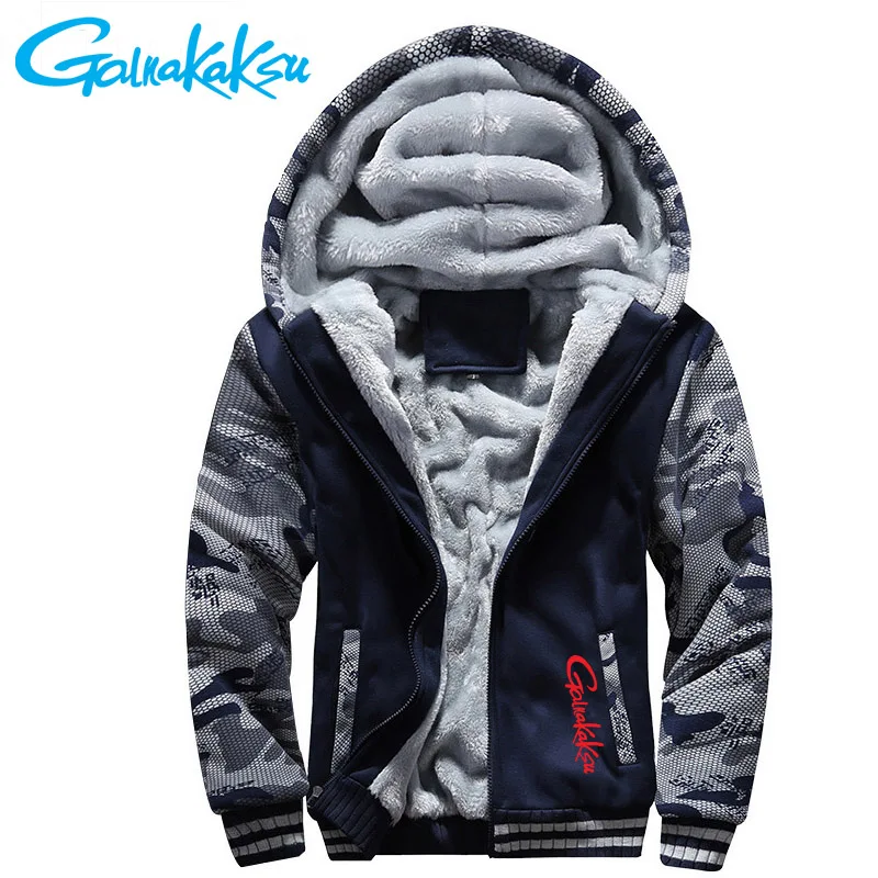 Zimowe luźny polar ciepłe kurtki koszulki wędkarskie ubrania wędkarskie bluzy Outdoor bluza męska polar gruby kurtka wędkarska