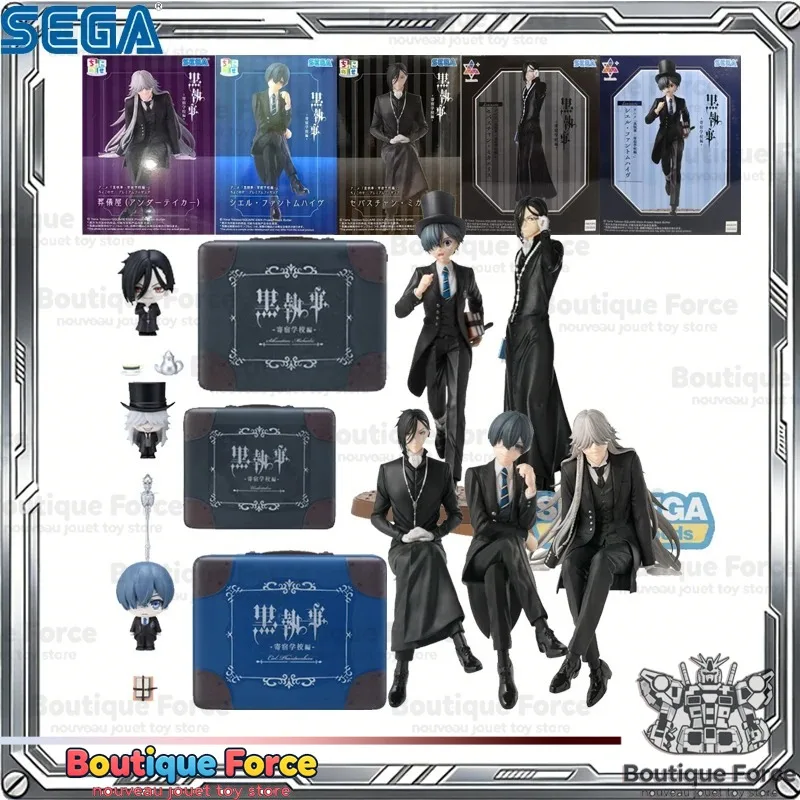 

SEGA PM Black Butler Undertaker Sebastian Michaelis Ciel Phantomhive Action Figure Official Anime Toy Collectible Model Gift