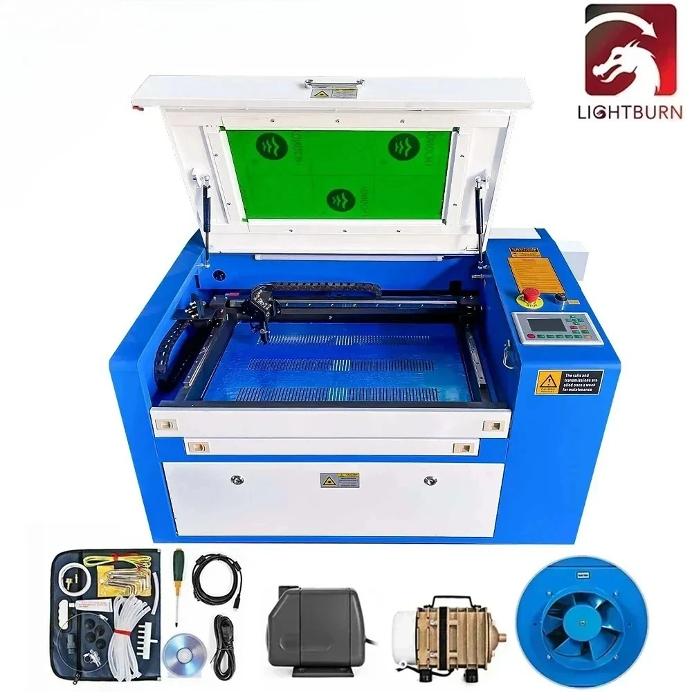 

SIHAO CO2 лазерный гравер 50 Вт машина с аксессуарами Lightburn акриловая ткань гравировка по дереву принтер для резьбы