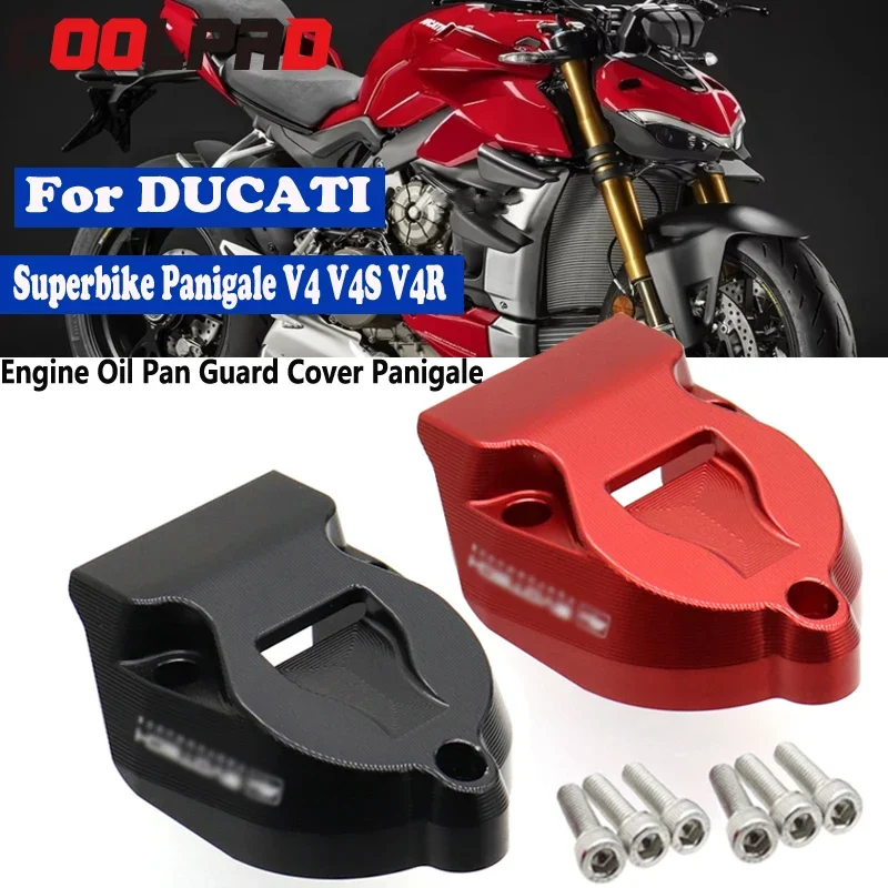 

For STREETFIGHTER V4 S Engine Oil Pan Protective Cover Motorcycle Accessories 2 Colors For Ducati Superbike Panigale V4 V4S V4R