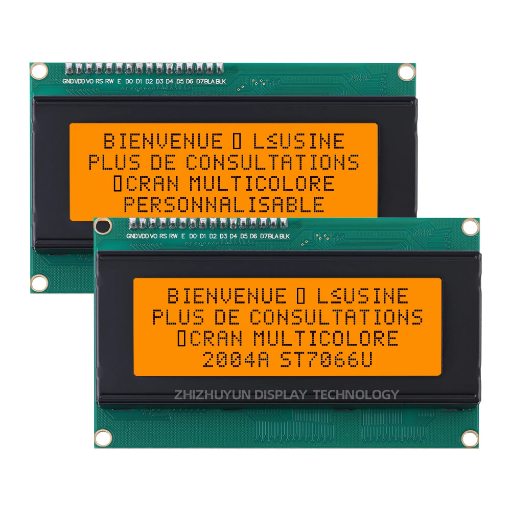 LCD2004A scheda adattatore IIC Display LCD europeo pellicola blu con retroilluminazione a LED interfaccia IIC 12C 5V