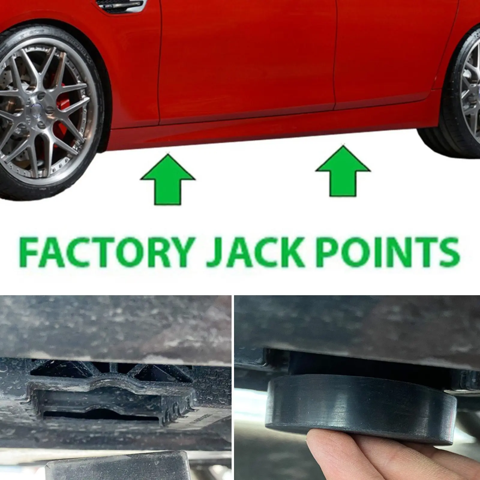 Jack Jacking Point Pad Lifting Support Hard Rubber for UK Rubber Jacking Point Jack Pad Adaptor