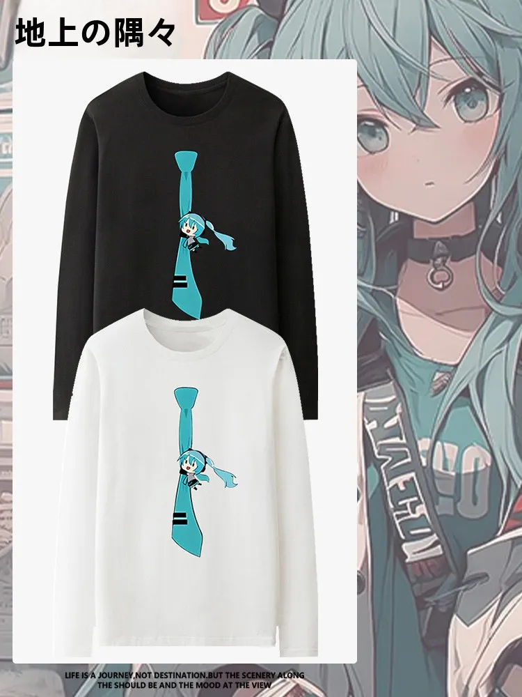 秋の長袖メンズ-tシャツ-コラボレーション-フューチャー-ボーカロイド-ルーズ-ベースレイヤー-シャツ-トレンディな漫画-アニメ-グッズ
