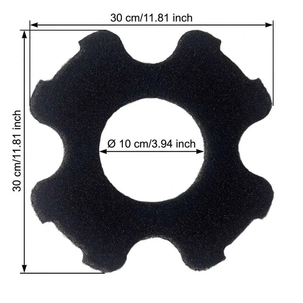 Replacement Sponge Filter for WINNY HJ1102P Robotic Pool Cleaner 10cm Diameter 30x30x1cm Fit All Pool Surfaces