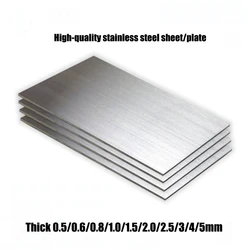 1pcs High-quality 304 Stainless Steel Square Plate Sheet 350x350mm 200x200mm 300x300mm Corrosion Resistance Plate