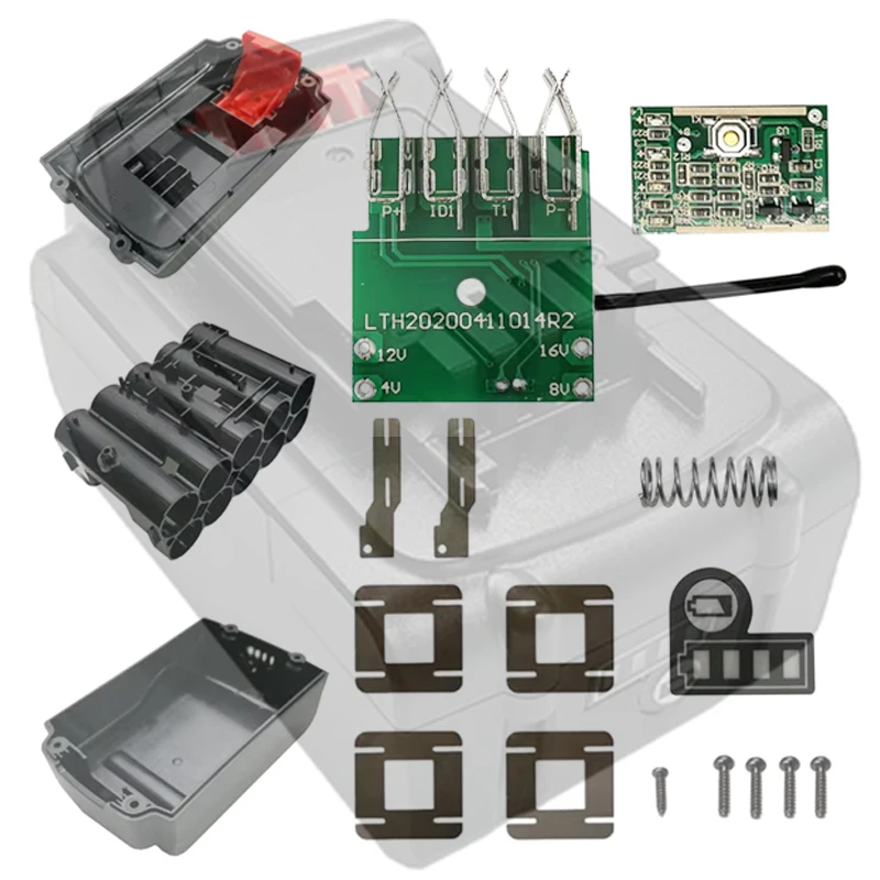 LB2X4020 Li-ion Battery Plastic Case Charging Protection Circuit Board PCB Box Shell For Black Decker 20V 18V Lithium LBX2040