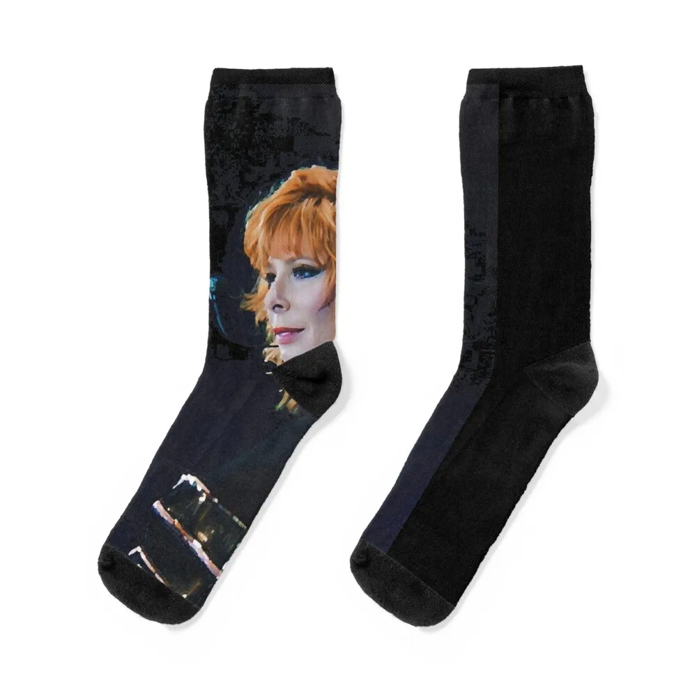 Mylene Farmer 2019 Concert Classic Socks fashionable sports and leisure colored moving stockings Women's Socks Men's