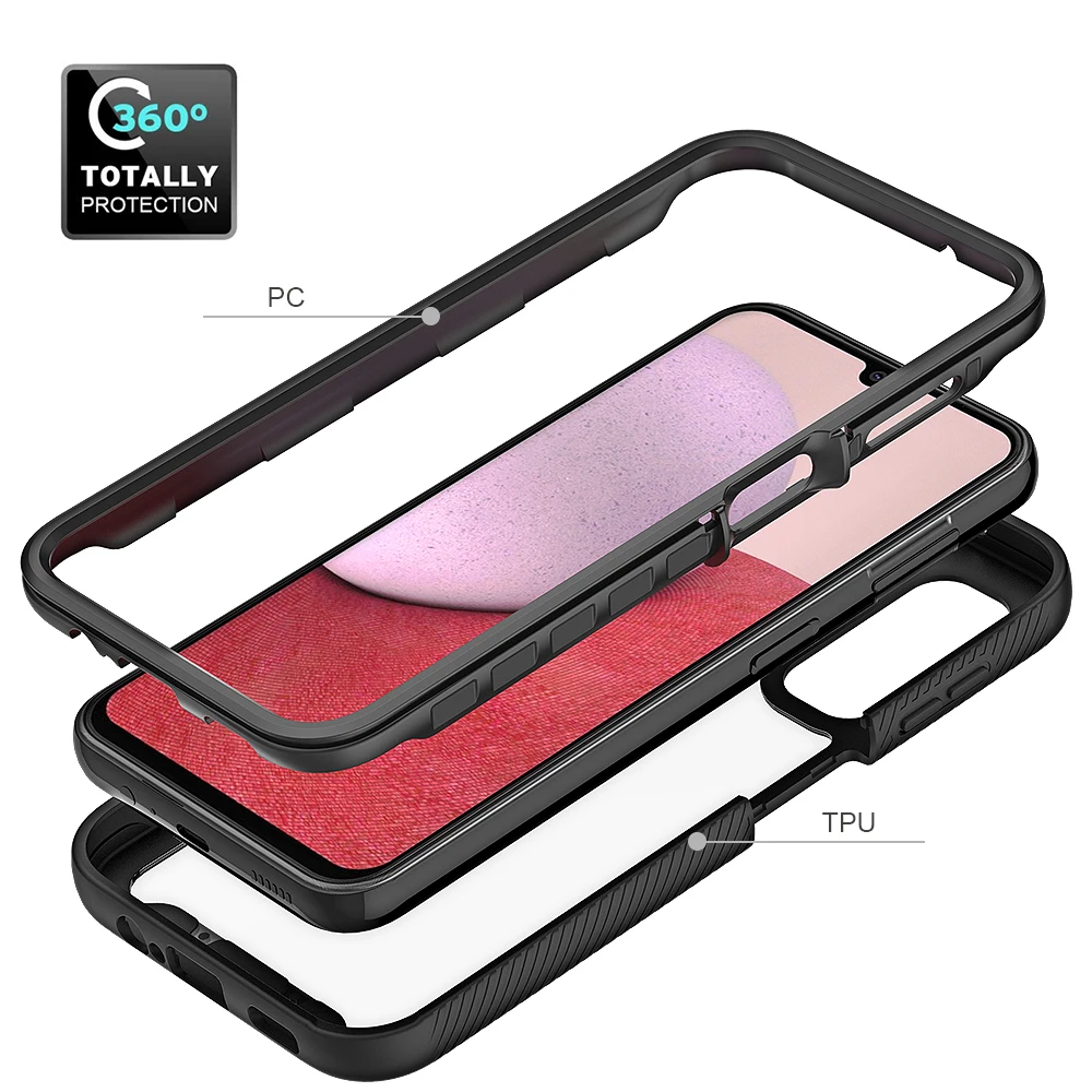 Para Samsung Galaxy S23 Plus S23 Utral S22 Plus S22 Pro S22 Utral S20 Plus S20 Utral S10 Plus Capa TPU + PMMA + PC à prova de choque