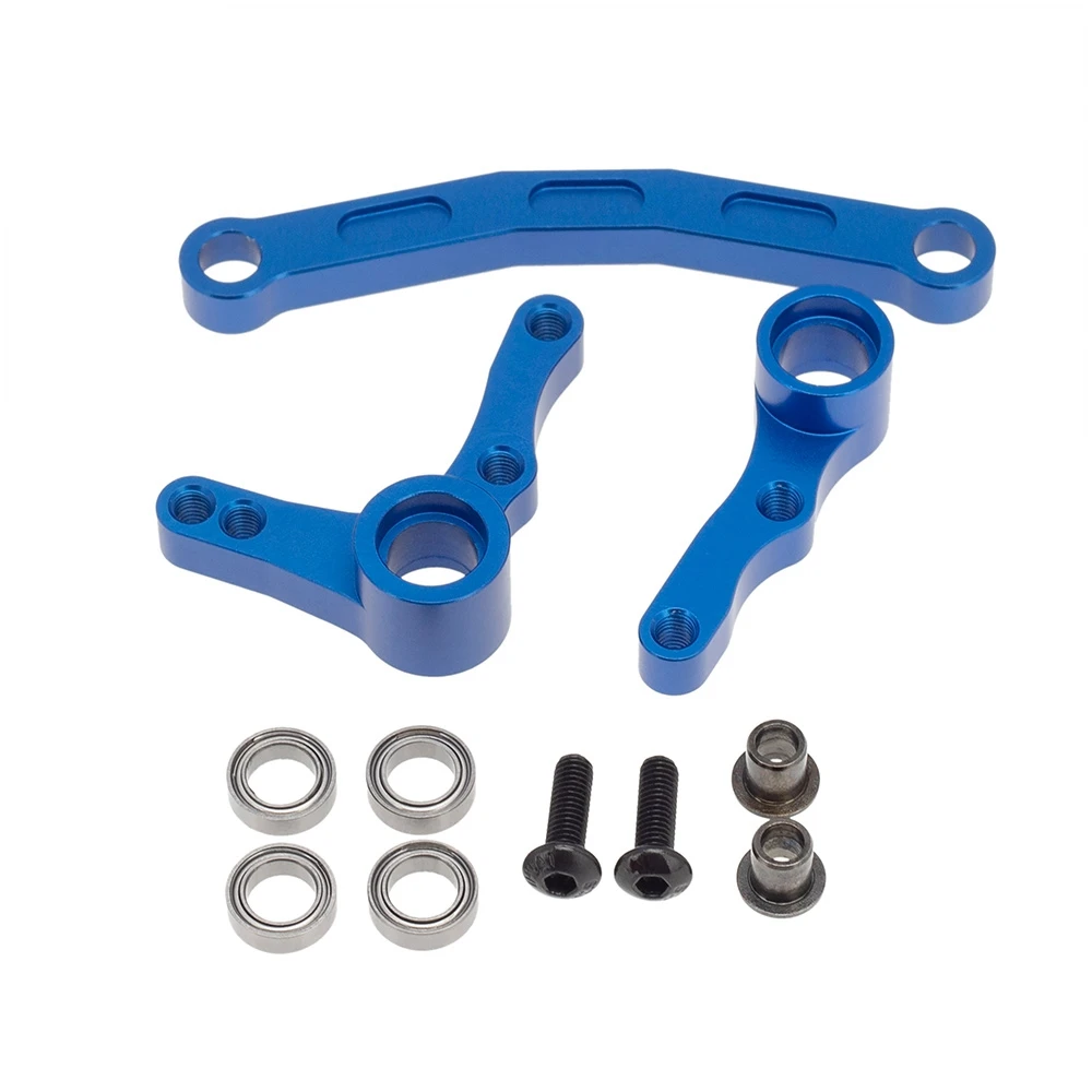 Aluminum Steering Assembly for 1/10 Redcat Blackout XTE SC XBE (Pro) Upgrade Parts Accessories,Blue