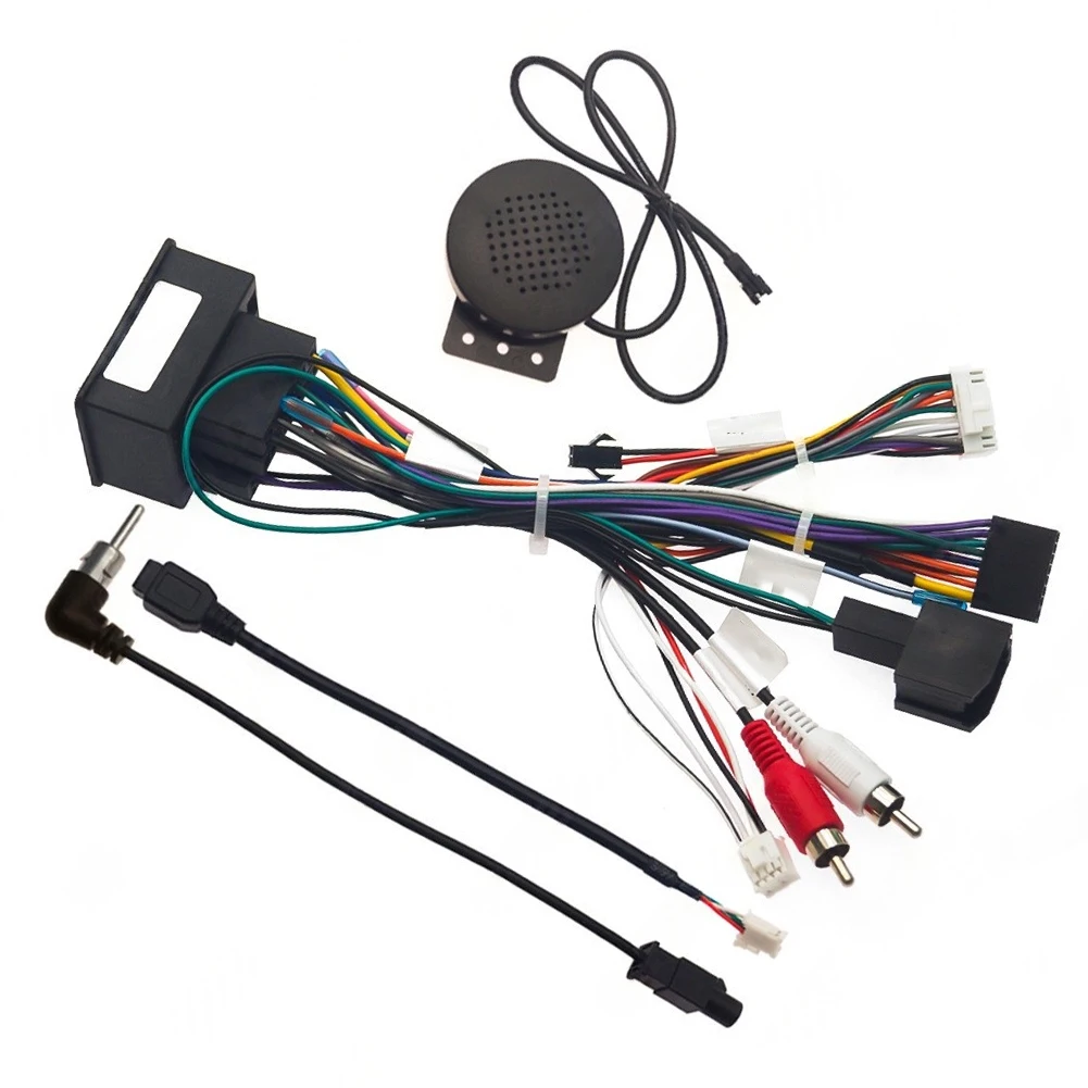 Automotive Power Cable Adapter Canbus Protocol Box Black grey Connectors Navigation Power Cable Wear-resistant And Non-deforming