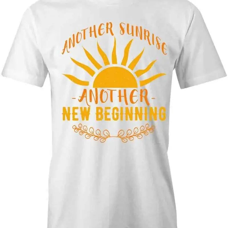 

ANOTHER SUNRISE T Shirt d Cotton MOTIVATION WHOLESOME S1WSA898