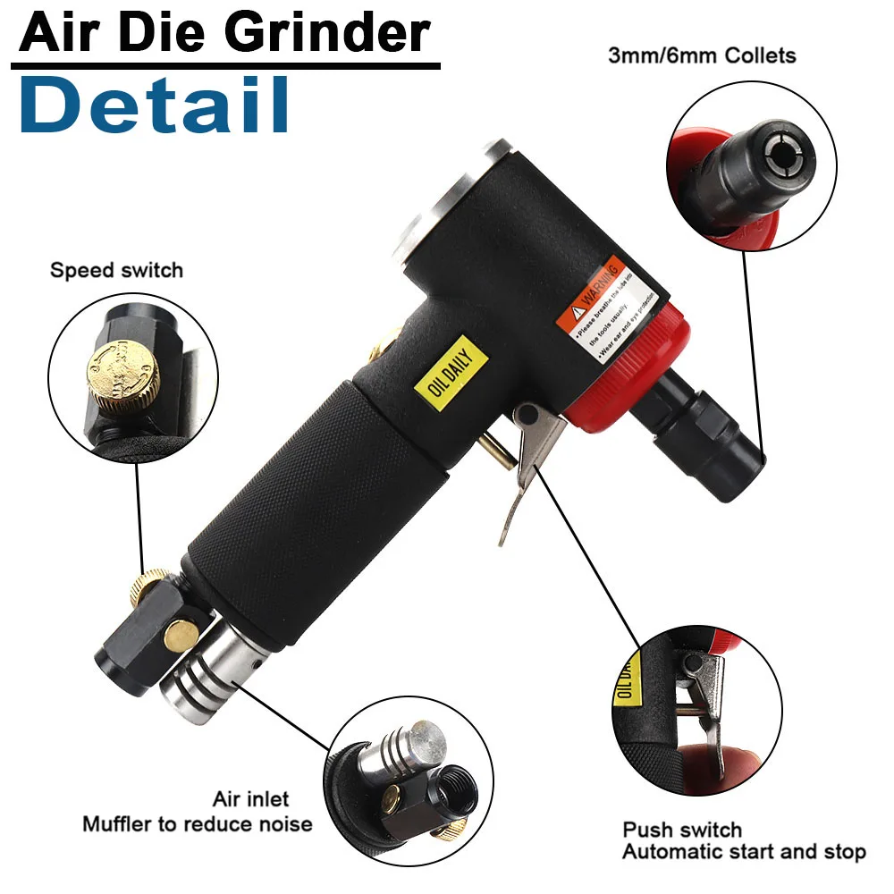 Lijadora neumática de aire, pulidora máquinas de tren 90 grados de 1/4 pulgadas y 1/8 pulgadas, Mini ángulo para grabado de molino, conjunto de