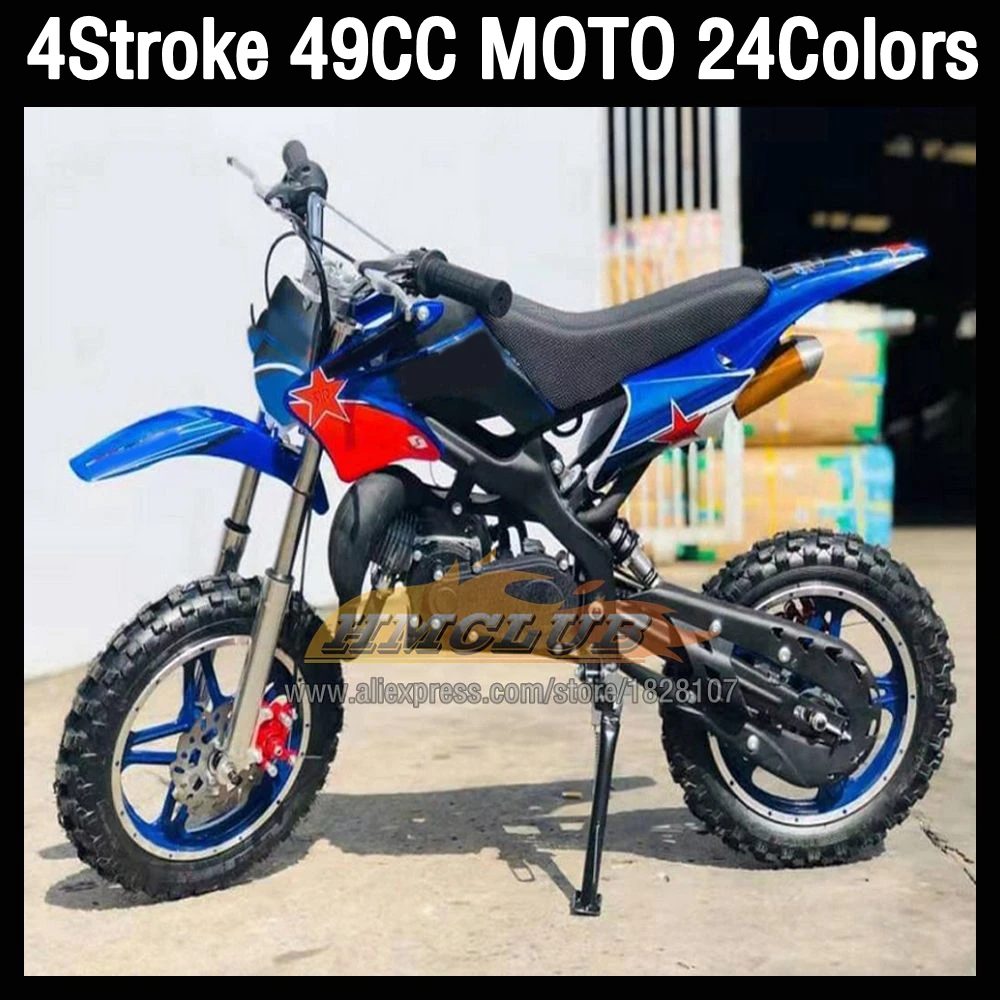 49CC 4-Stroke ATV OFF-road Gasoline Motorcycle Mountain OFF Road Dirt Mud Pit Tukeng Mud Beach Racing MOTO Dirt Bike Motorbike