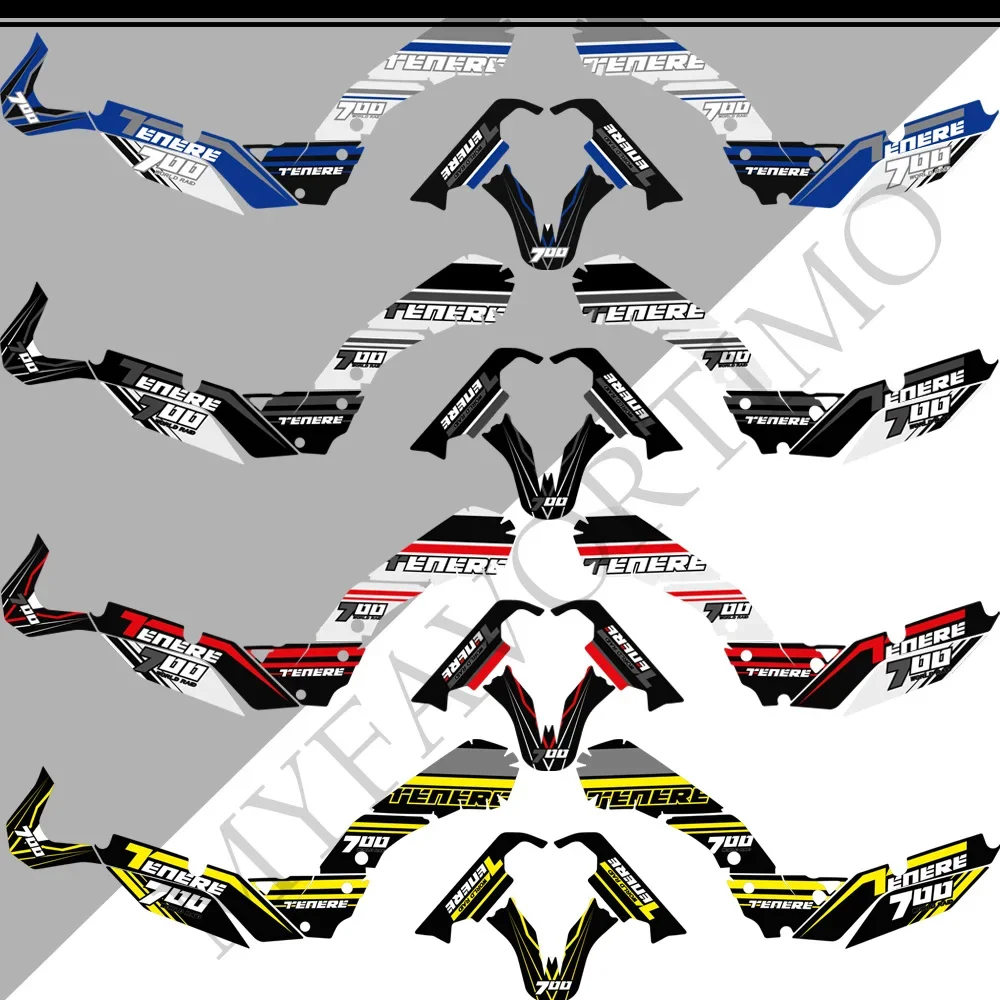 Tank Pads Stickers Decal VOOR YAMAHA Tenere T700 XTZ 700 T7 Bescherming Set Kit Handshield Windscherm 2019 2020