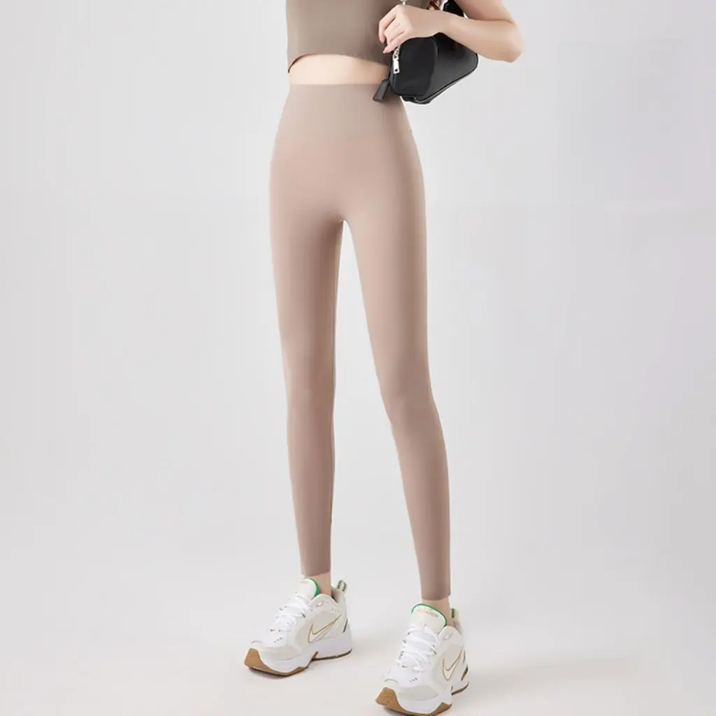 

High-Waist Thin Cloud Feeling Pants 9009# Women's Summer Wear One Yard Shark Pants No Embarrassing Line Wholesale