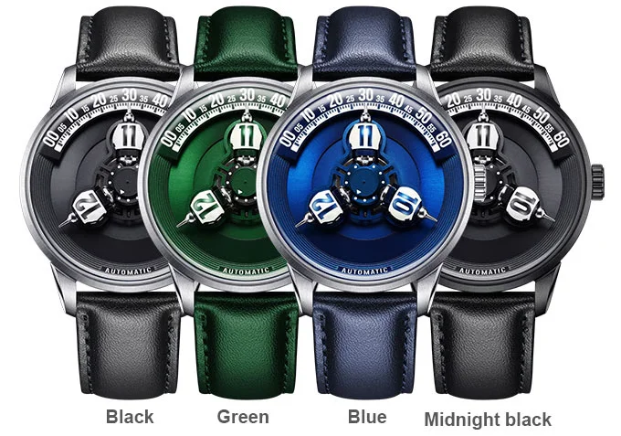 Mandetbrote Spherical Star Wheel Men's Trendy and Fashionable Watches Mechanical Watches