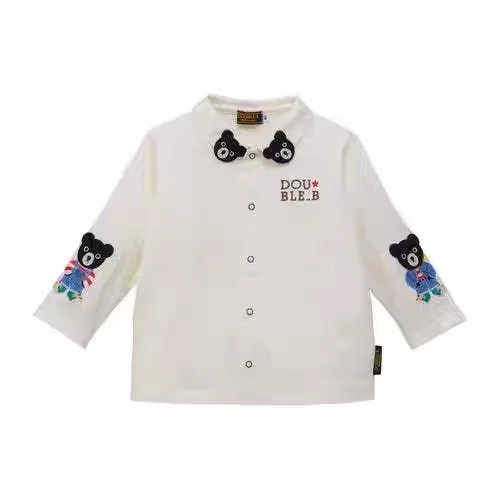 mijello-2026-high-end-cotton-children's-innerwear-long-sleeve-black-bear-trendy-brand-spring-summer-autumn-unisex-kids-clothes