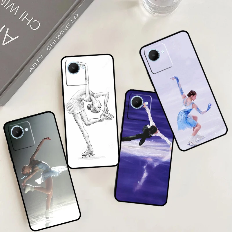 Figure Skating Dance For Realme 11 9 10 12 Pro Plus C55 C53 C51 C33 C31 C30 C25s C21Y C15 GT3 GT5 GT Neo5 Case