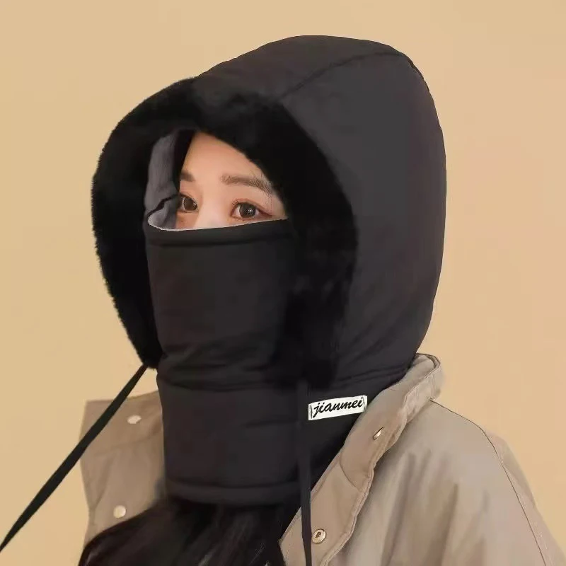 Thermo-Sturmhaube für kaltes Wetter, Winter, winddicht, Kapuze, Mütze, Plüsch, Halswärmer, Ski-Gesichtsmaske für Outdoor-Aktivitäten
