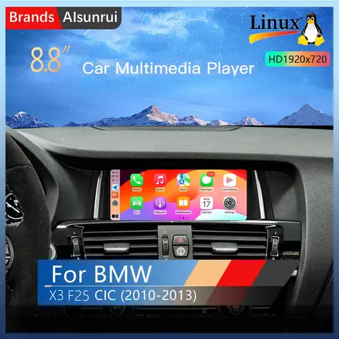 Wireless Carplay Linux Car Radio Screen For BMW X3 F25 for BMW X4 F26 Multimedia Audio Stereo Head unit GPS Navigation Wifi