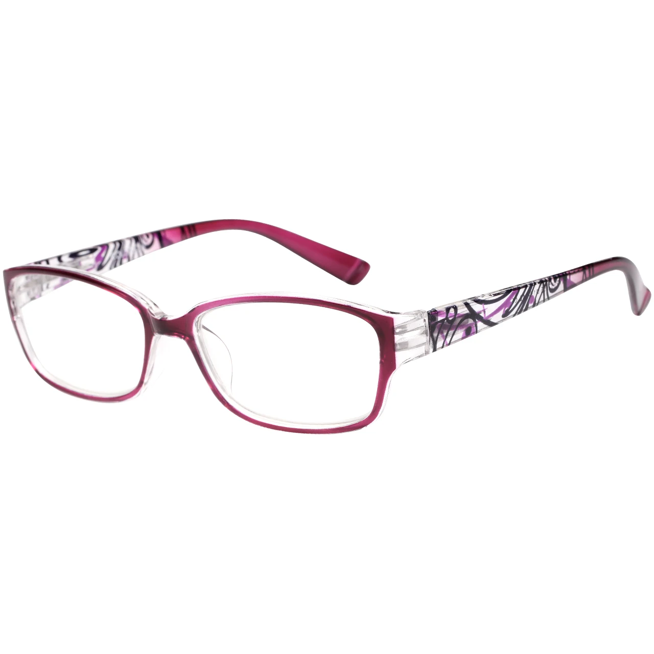 نظارات قراءة بإطار مربع للنساء، نمط فريد من نوعه لقصر النظر الشيخوخي للسيدات، نظارات كاجوال مضادة للضوء الأزرق لقصر النظر