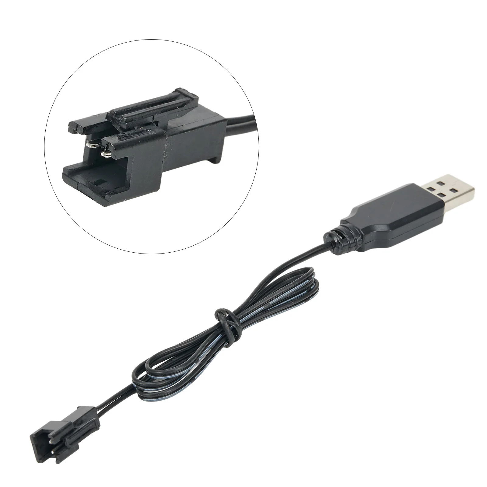 100 % brandneues Ladekabel für 3,7 V Lithium SM-2P Forward USB-Ladegerät, Batterieladegerät, Schwarz – Detail 4