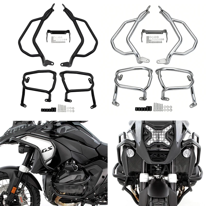 

Full Set Motorcycle Crash Bar Extensions Engine Guard Bumper Protectoion For BMW R1300GS R 1300 GS R1300 GS 2024 2025