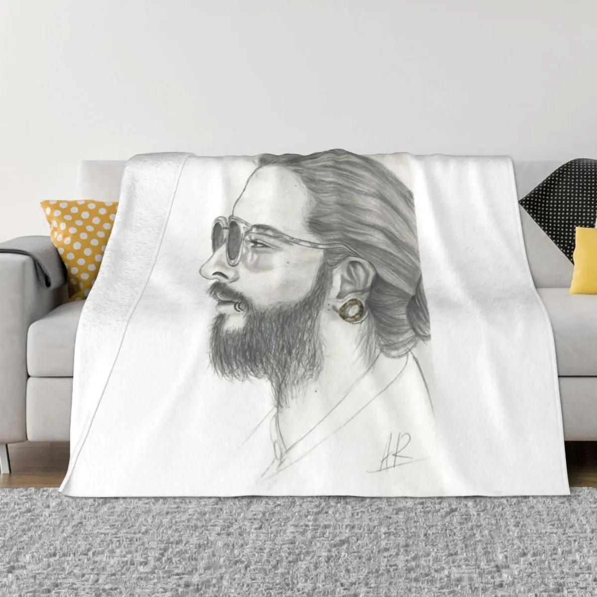 

Tom Kaulitz Tokio Hotel Throw Blanket anime Luxury Designer Blanket Sleeping Bag Blanket