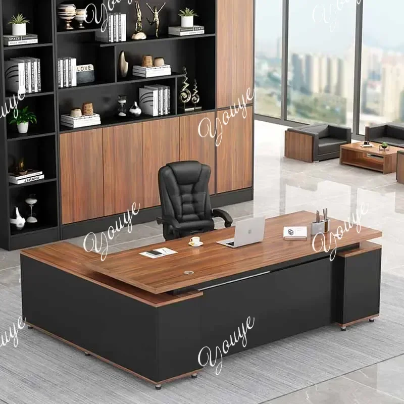 N49 J Corner Storage Office Desk Gaming Bedroom Luxury Drawers Laptop Office Desk Computer Home Mesa Ordenador Modern Furniture