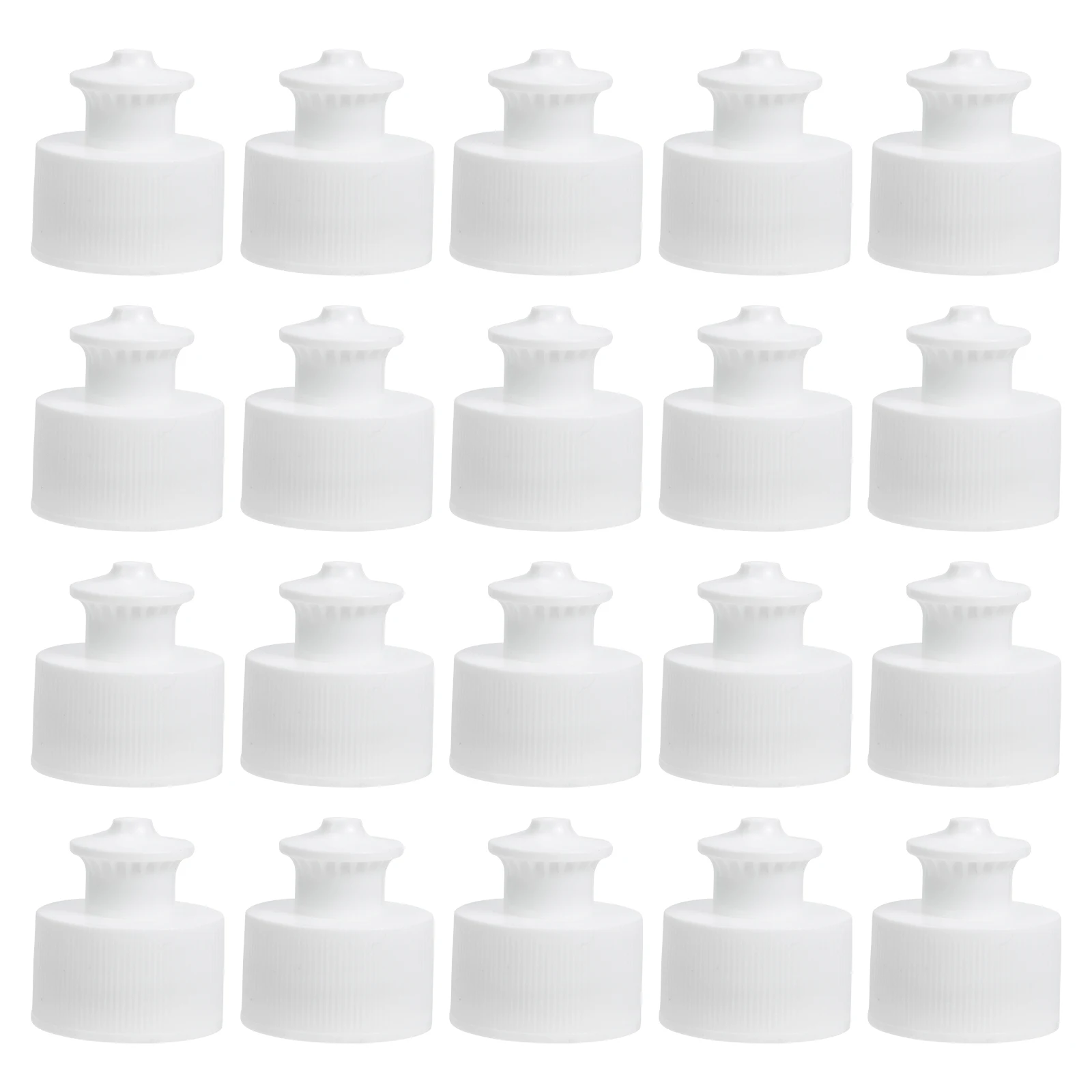 

20pcs 28mm Sports Bottle Caps Reusable Sealing Lids for Camping Hiking Replaceable Plastic PE Bottles Accessories Prevent