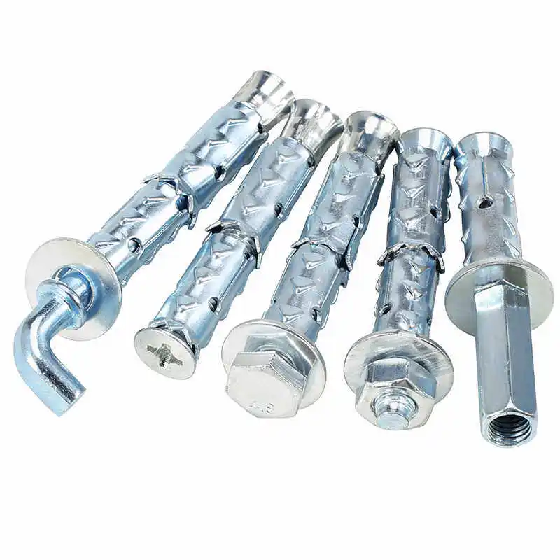M6 M8 M10 M12 Zinc Plated Carbon Steel Expansion Screw Fish Scale Sleeve Anchor Bolt for Hollow Foam Light Brick