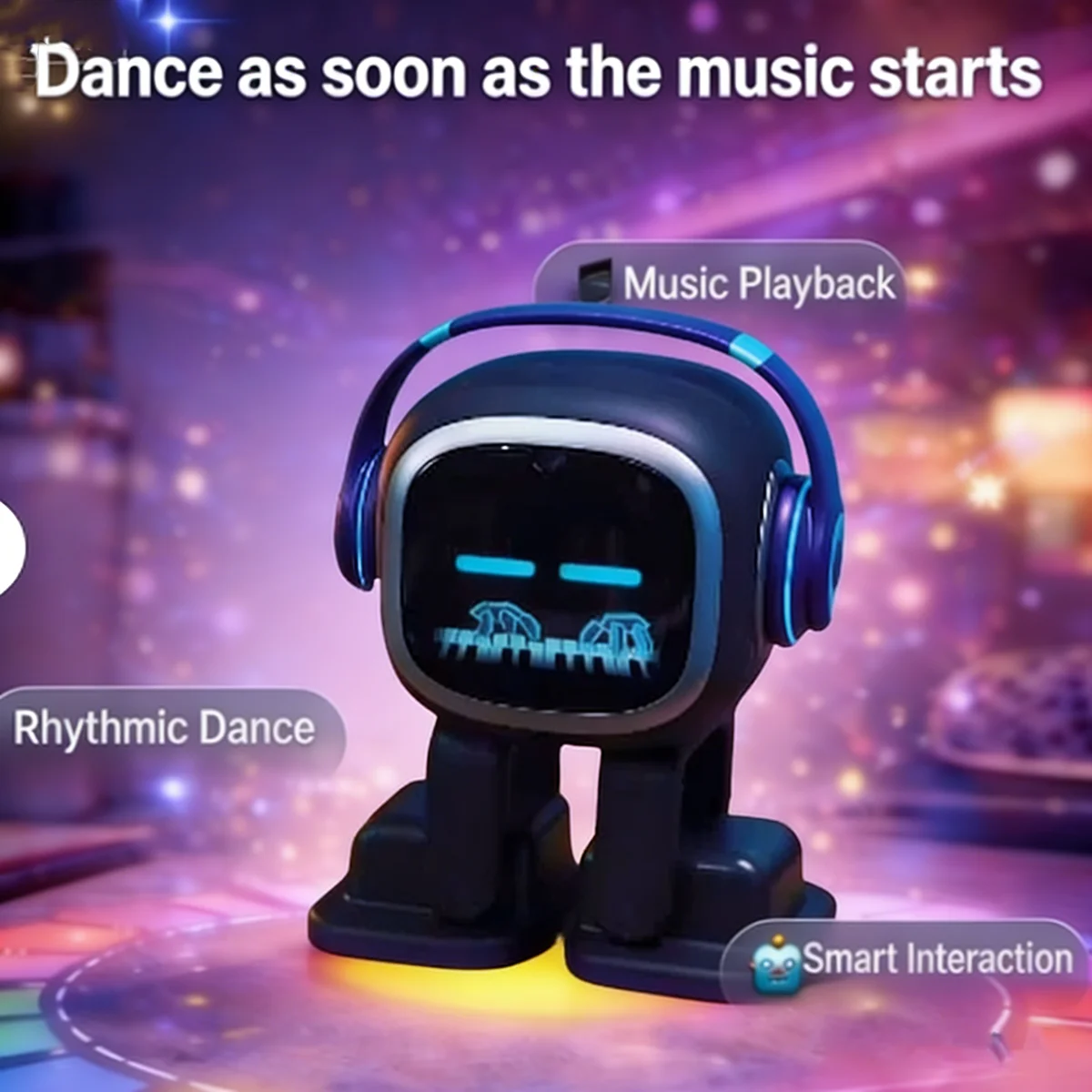 New EMO AI Robot Interactive Desktop Companion with Charging Skateboard Multilingual Smart Chat Dancing Features Children gift