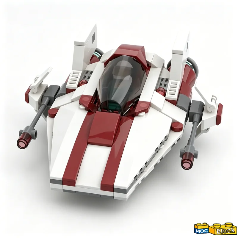 320PCS War Series Veteran Returns To Service Starfighter Crew Diorama MOC Model Building Blocks DIY Assembly Educational Gifts