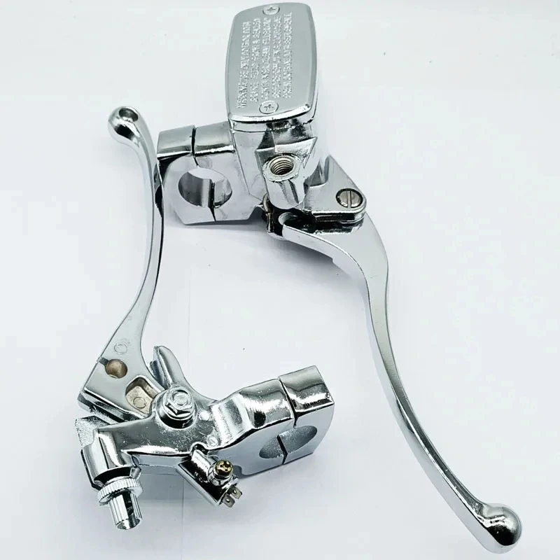 Chrome Plated 22mm Motorcycle Brake Clutch Lever Master Cylinder Hydraulic Control For Honda CB400SF Yamaha Suzuki Universal