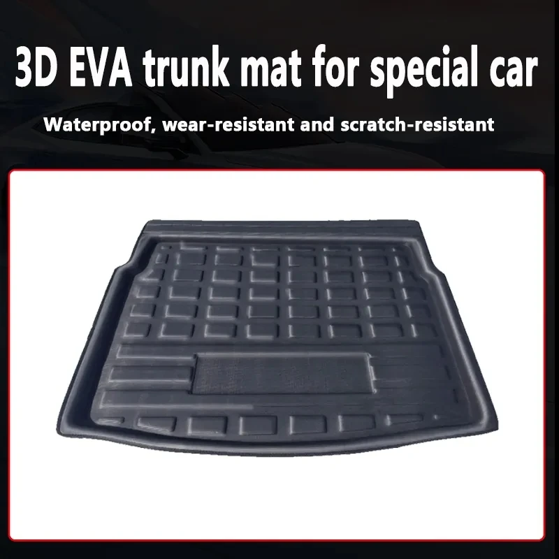 For VW Volkswagen Tiguan L Accessories MK2 AD 2017 2018 2019 Car Trunk Mats Rear Boot Cargo Trunk Waterproof Carpet Storage Pad