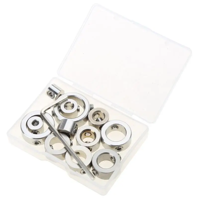 652F 3-16mm Woodworking Drill Bit Depth Stop Collars Ring Positioner Locator