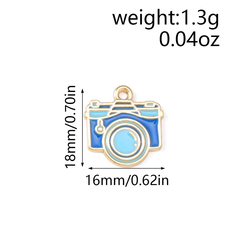 Leslie 10 stücke Neue Outdoor Camping Serie Kamera Taschenlampe Rucksack Stuhl Zelt Charms Anhänger Für DIY Schmuck Zubehör – Detail 9