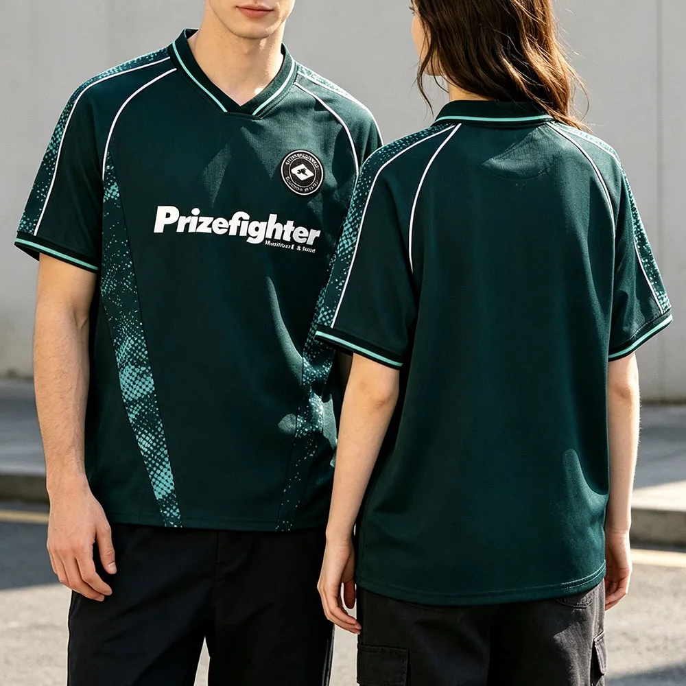Mumford & Sons Prizefighter Fußballtrikot, kurzärmelig, für den Sommer, lockeres Herren-Fußballtrikot, Unisex, Streetwear, Grafikdruck, Merch – Detail 2