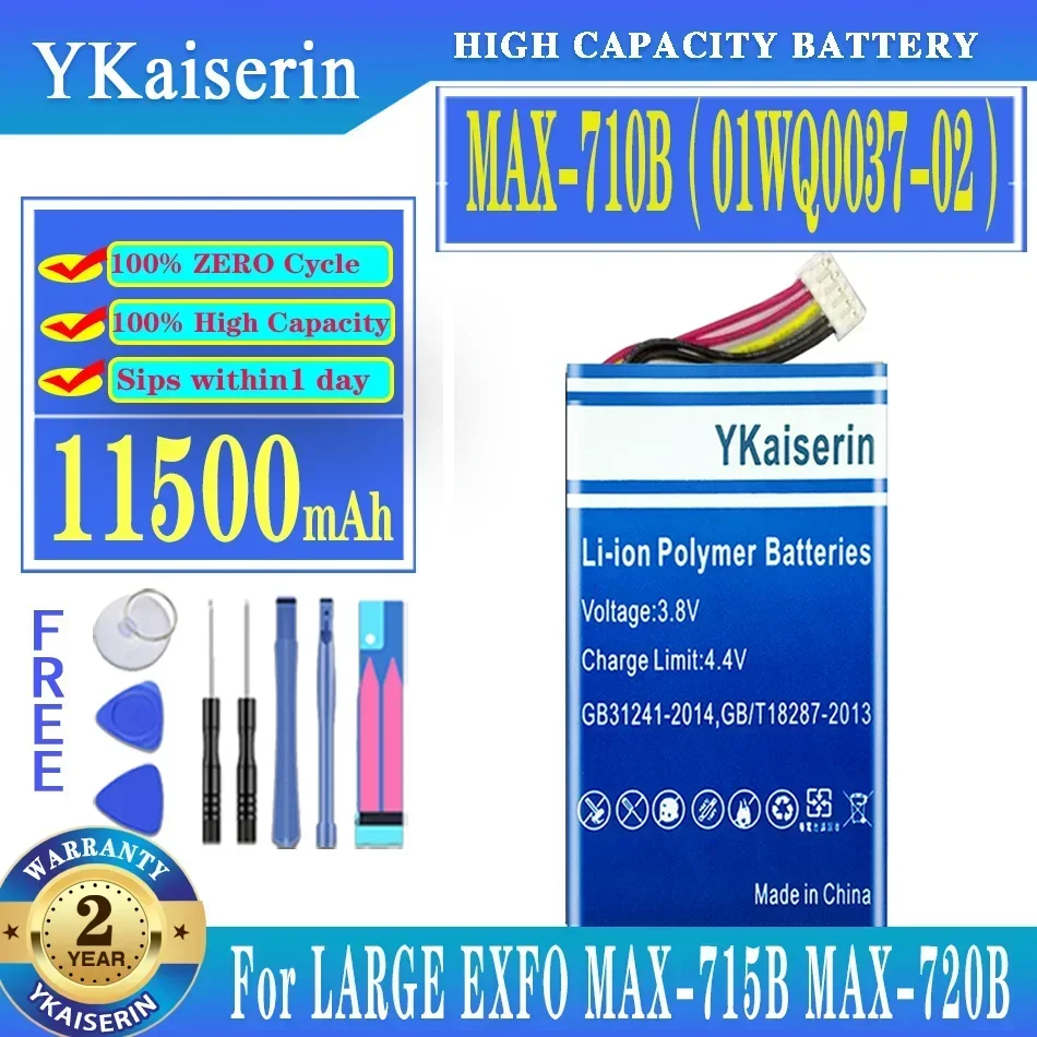 For LARGE EXFO MAX-715B MAX-720B MAX-730B 710B MAX-720C MAX-730C OTDR Fiber Optic Tester Battery, 11500mAh MAX-710B(01WQ0037-02)