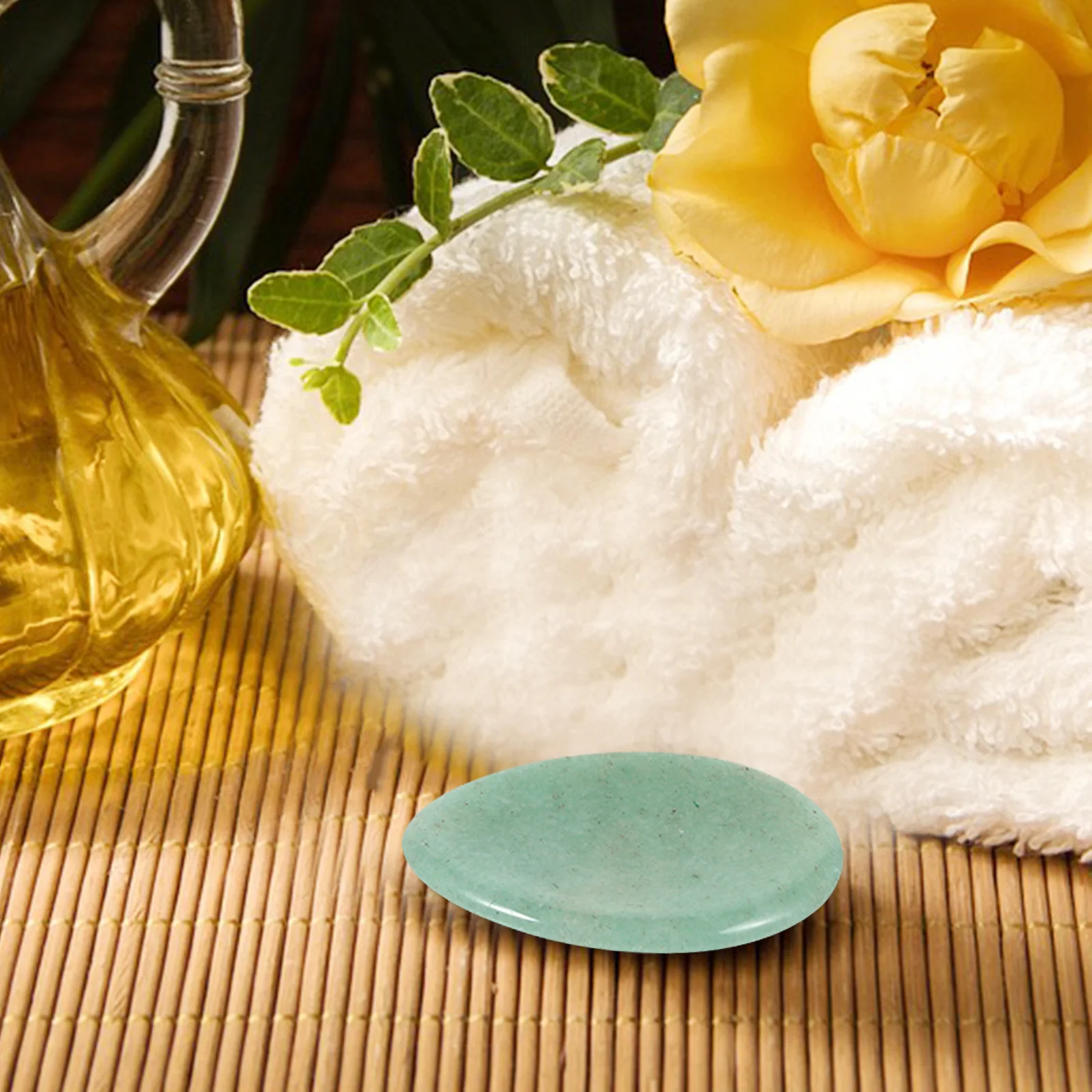 

Natural Thumb Scraping Plate Spa Stone Massage Tool Portable Relaxing Scraper Household Stone Massager for Stress